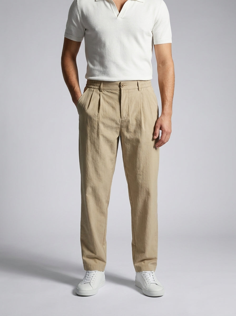 The Amalfi Trouser — Khaki