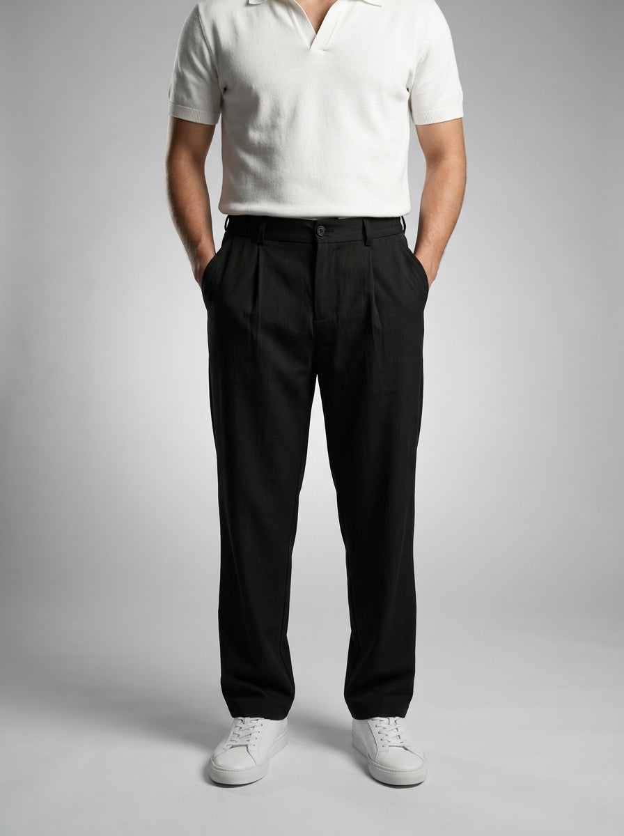 The Amalfi Trouser — Black