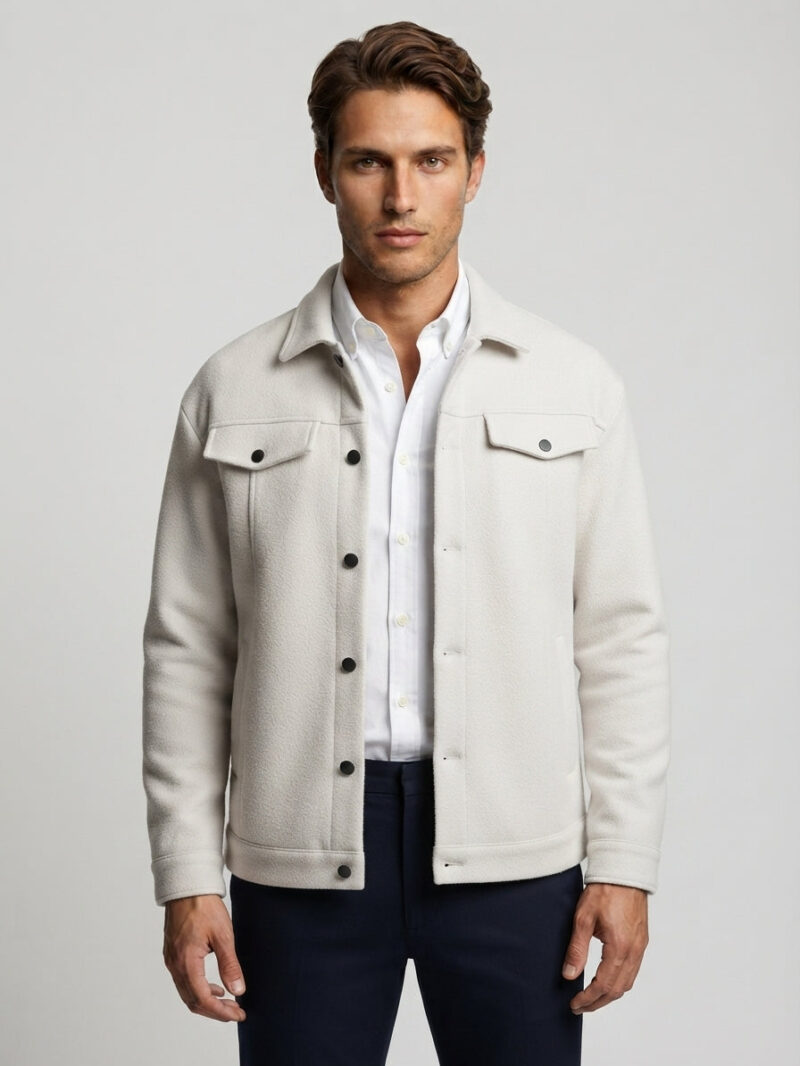The Arezzo Snap Overshirt — Apricot