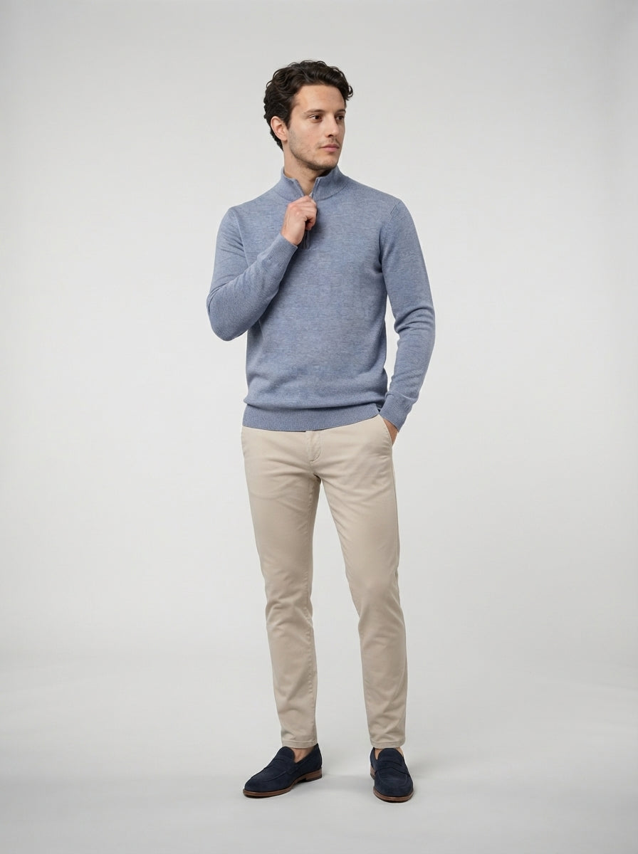 The Merano Zip Neck