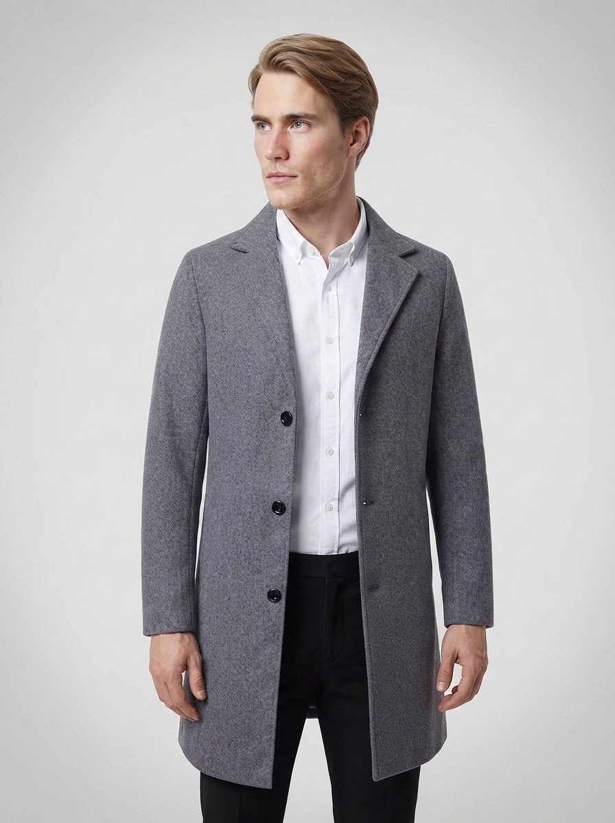 The Padova Tailored Coat — Grey