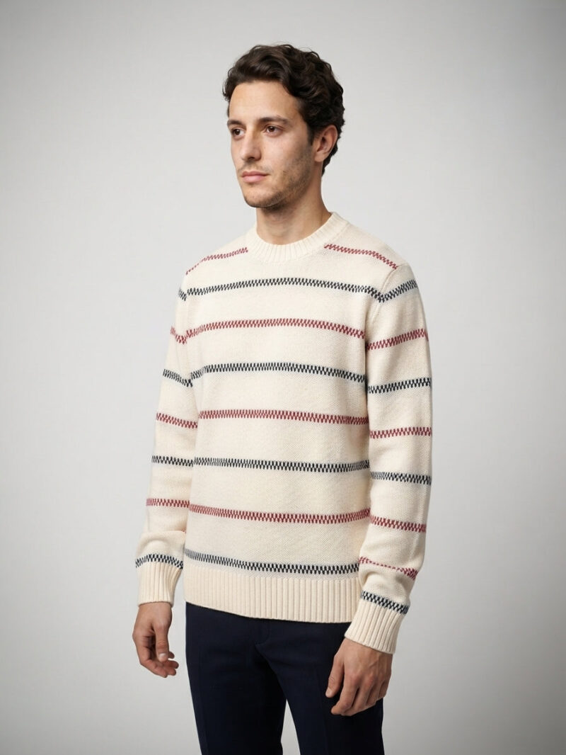 The Sirmione Stripe Knit — Beige
