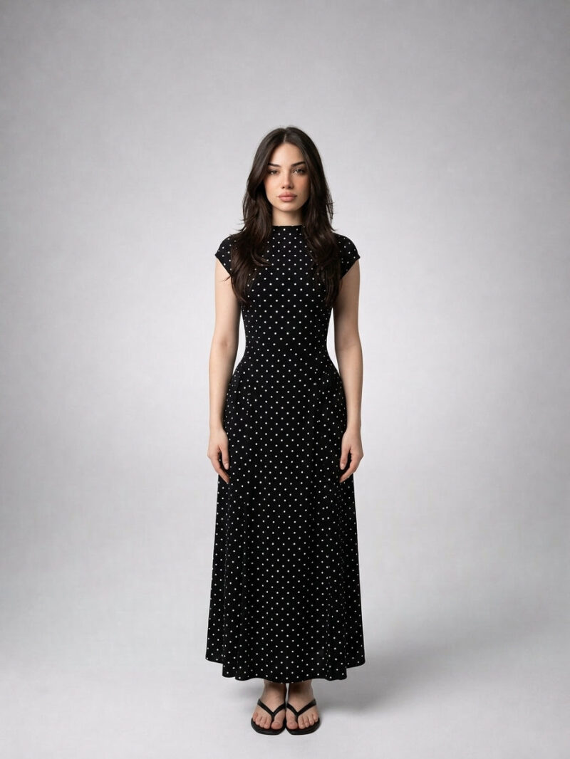 The Taormina Maxi Dress — Black