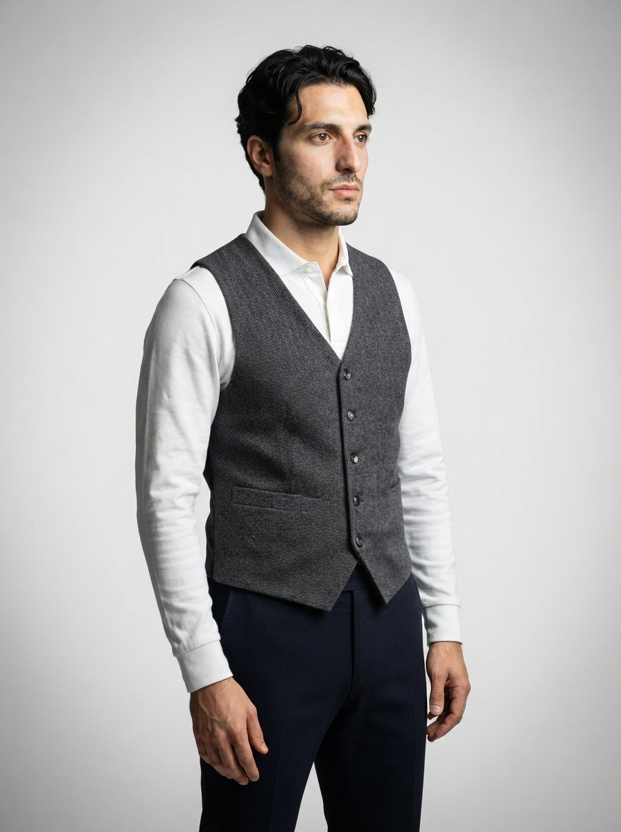 The Todi Waistcoat — Gray