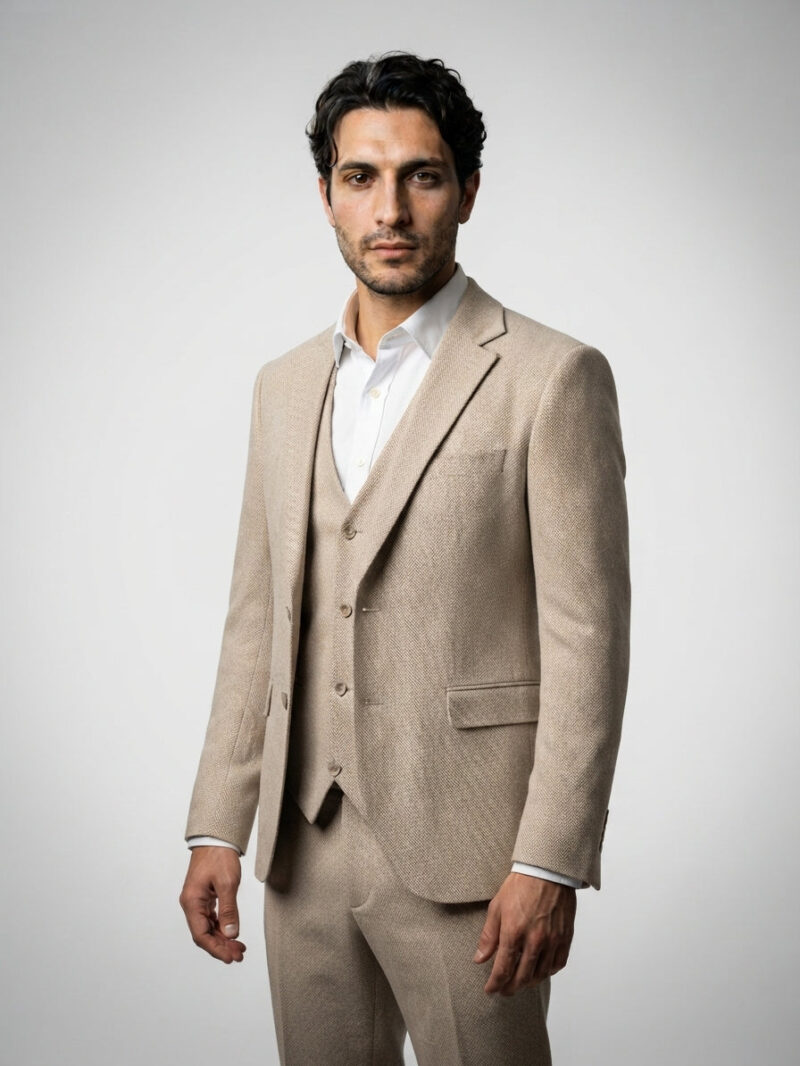 The Verona Three-Piece — Beige