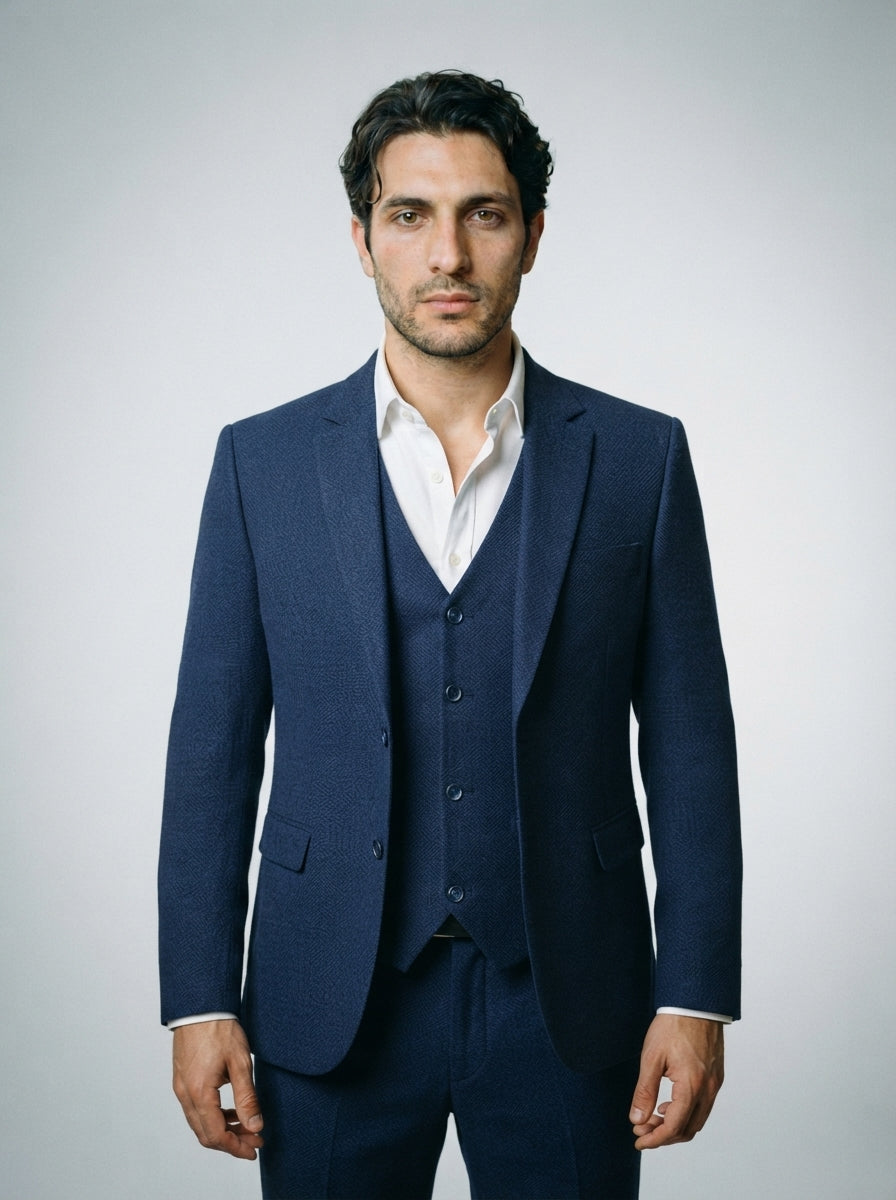 The Verona Three-Piece — Navy